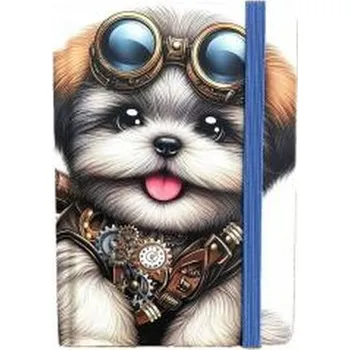 Set školních potřeb Notatnik ozdobny A6/64K kratka TW Pies lotnik