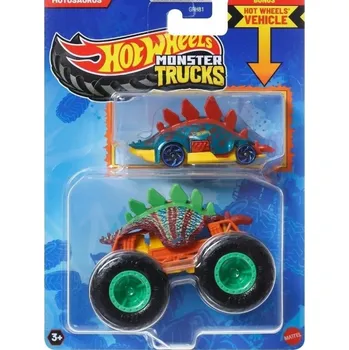 autíčko Sada Hot Wheels Monster Trucks Motosaurus 2 autíčka