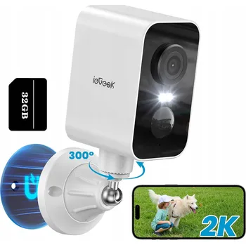 IP kamera BEZDRÁTOVÁ BATERIOVÁ KAMERA IP WIFI 3MPX VENKOVNÍ SMART S AUDIO A 32GB