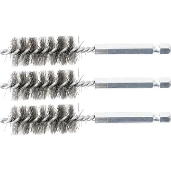 Brusný kotouč Sada kartáčů na vrtačku, 16 mm, 6hranné 1/4", ocelové, 3 ks - BGS