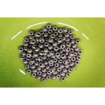 Dětské navlékací korálky Korálky PRECIOSA rokajl vel.7/0 - tmavě fialová metalická - 10g