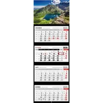 Kalendář Kalendarz 2026 czterodzielny premium Tatry