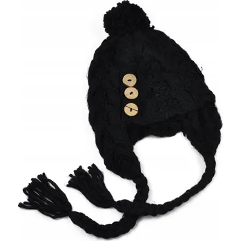 Čepice Szaleo zimní čepice ušanka černá, univerzální velikost