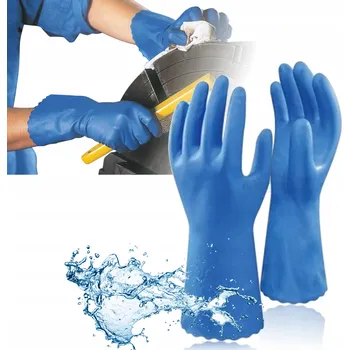 Pracovní rukavice Rukavice Showa Chemicky odolné rukavice Showa 160R - modré, velikost 10 - XL, 1 pár