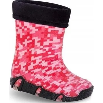 Dívčí holínky Dětské zateplené holínky Bighorn BIGI LUX 1532 E Tetris, velikost 25/26