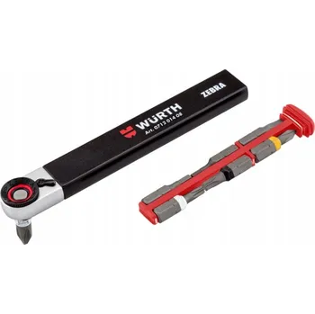 Bit WURTH HLINÍKOVÁ LEHKÁ MINI RAČNA S VYSOUVACÍMI BITY A ZÁSOBNÍKEM 1/4"