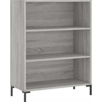 Knihovna Regál na knihy 3 police šedý dub sonoma