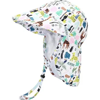 Čepice Dětský letní klobouk s UV ochranou a síťkou na krk Velikost: 50cm, Barva (Varianta): 2