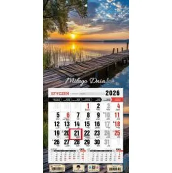 Kalendář Kalendarz 2026 jednodzielny mini mazury