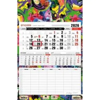 Kalendář Kalendarz 2026 jednodzielny z planem zajęć