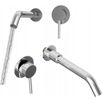 Vodovodní baterie Umyvadlová baterie pod omítku Granitan KIVO stříbrná