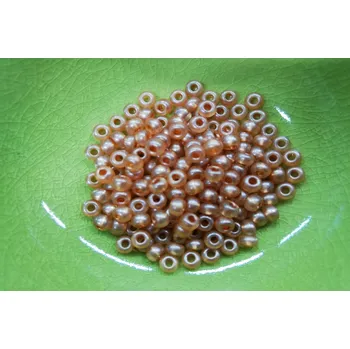 Dětské navlékací korálky Korálky PRECIOSA rokajl vel.7/0 - hnědá perleť - 10g