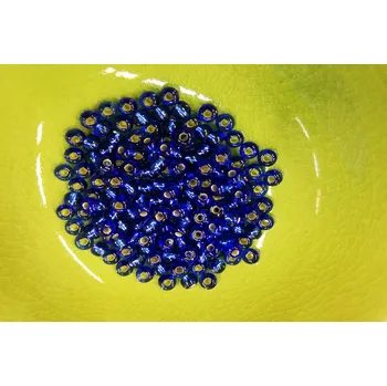 Dětské navlékací korálky Korálky PRECIOSA rokajl vel.7/0 - modrá čirá - 10g