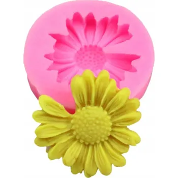 Silikonová forma na svíčky, vosk a mýdlo - květ Heřmánek - DIY odlitky GH-FS283