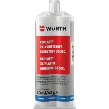 Průmyslové lepidlo Replast ME 2k Lepidlo na plasty 210S WURTH