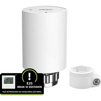 Hlavice pro radiátor ENGO Controls ETRV-M30+RA - Bezdrátová hlavice zářiče, RA, elektronická M30x1,5, napájená bateriemi, bílá barva, v sadě s adaptérem RA