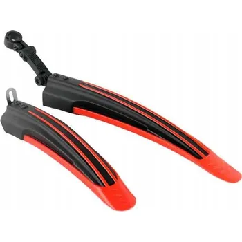 Blatník na kolo BLATNÍKY NA KOLO SADA PŘEDNÍ A ZADNÍ 2 KS MTB 24-26 ČERVENÉ