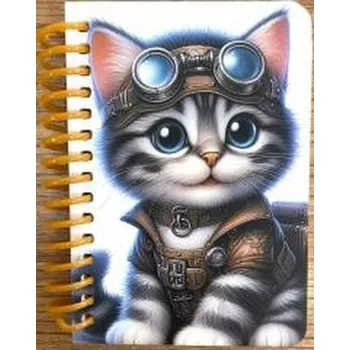 Set školních potřeb Kołonotatnik ozdobny A7/64K gładki Kot (pl, 2000, Fresh)