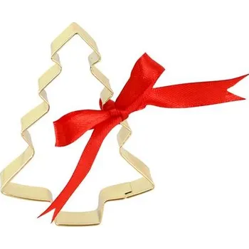 Nádoba na pečení VYKRAJOVÁTKA NA CUKROVÍ - STROMEČEK, 7CM, ZLATÉ