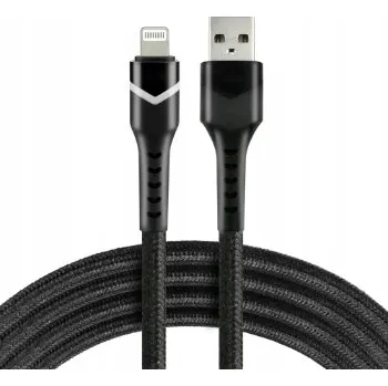 Datový kabel Kabel Everactive USB - Apple Lightning 1 m černý