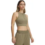 Dámské funkční tílko Under Armour MERIDIAN ZIP TANK W hnědé 6000361-251 - L | UK 13 | US 14