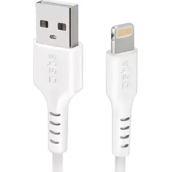 Kabel do PC SBS C-89 kabel USB - Lightning 3m bílá (TECABLEUSBIP5389W)