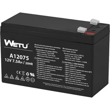 Záložní baterie Gelová Akumulátor 12V 7.5Ah v pouzdře 7Ah pro UPS, hračky atd. - Premium kvalita