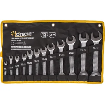 Klíč Sada plochých klíčů, 12 ks ve srolovatelném pouzdře - HT191003