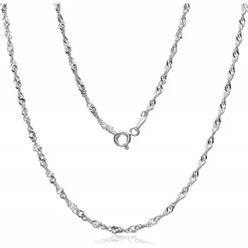 Řetízek STŘÍBRNÝ ŘETÍZEK ŘETÍZEK SINGAPUR SN35 55 cm