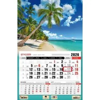 Kalendář Kalendarz 2026 jednodzielny tropiki