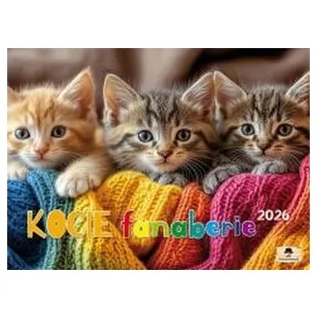 Kalendář Kalendarz 2026 Ścienny albumowy kocie fanaberie