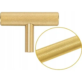 Nábytkové kování Nábytková úchytka knopka reling rýhovaná rýhování ZLATÁ loft glamour