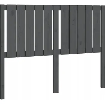 Čelo dřevěná borovice 125,5 x 100 cm šedá