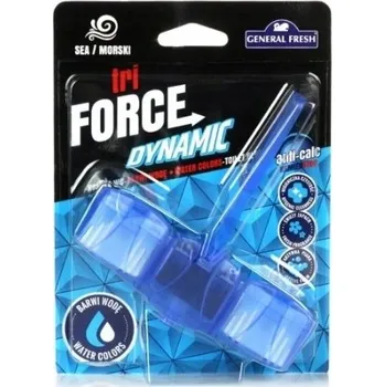 WC čistič General Fresh TRI FORCE WC závěska s barvicí kostkou – mořská