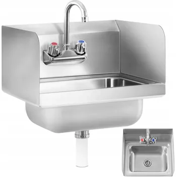 Umyvadlo GASTRONOMICKÉ UMYVADLO NA MYTÍ RUKOU Z NEREZOVÉ OCELI HYGIENICKÉ