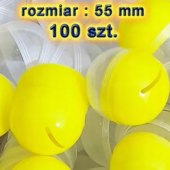 Vrták Kapsle/Kuličky do automatů ŽLUTÉ 55mm - 100ks