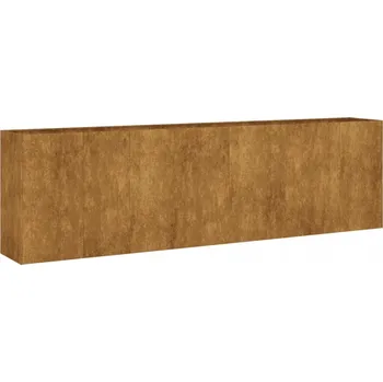 Květináč Zahradní květináč z cortenové ocel 280x40x80 cm, rezavý