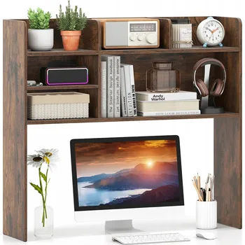 Psací stůl Obdélníkový psací stůl Costway 24 x 94 x 85 cm, odstíny hnědé