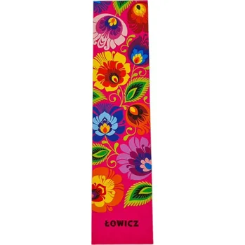 Doplněk ke knize ZÁLOŽKA DO KNIHY FOLK - MOTIVY Z ŁOWICZ - RŮŽOVÁ