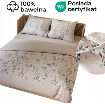 Povlečení POVLEČENÍ 200x220 BAVLNA SATÉN + 2x POVLAKY NA POLŠTÁŘE 70x80 3 Č. SADA POVLEČENÍ