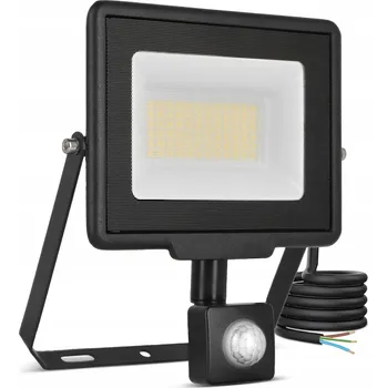 LED halogen s pohybovým a soumrakovým senzorem, reflektor 50W IP65, PIR