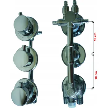 Vodovodní baterie Sprchová baterie Aqua-Tek Termostatická stříbrná