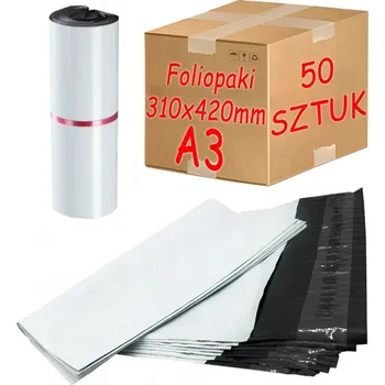 Obálka Plastové Obálky Bílé A3 310x420mm - 50 ks