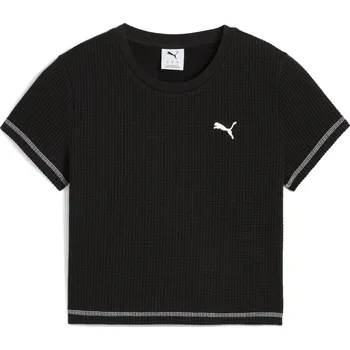 Dámské Tričko s krátkým rukávem PUMA DARE TO TEXTURED BABY TEE 62980601 – Černá S