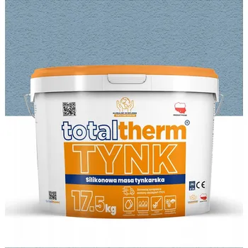 Omítka Silikonová omítka na fasádu ELEWACJA TotalTherm 17,5 kg, barva LFC0392 ZAMLŽENÁ MODRÁ (Mlhavě modrá)