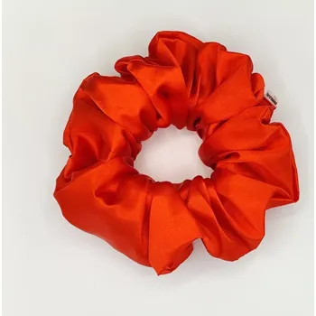 Saténová Scrunchie gumička červená XXL