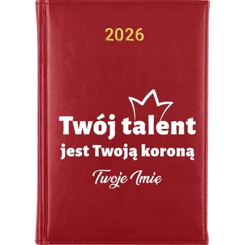 Diář Knižní kalendář 2026 A5 červený