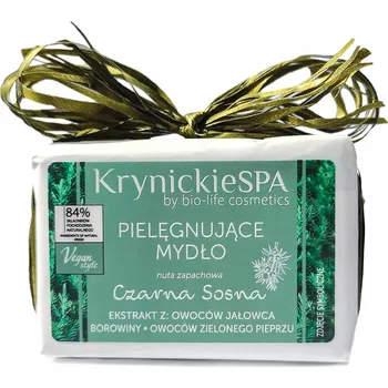 Mýdlo Mýdlo Krynickie Spa Vegan style – černé mýdlo s borovice