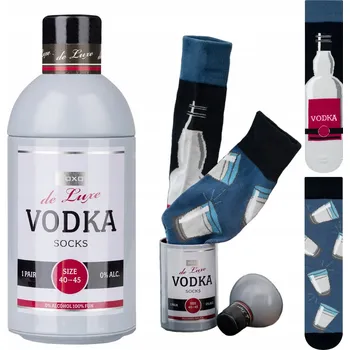 Pánské ponožky SOXO pánské ponožky s motivem vodky v láhvi