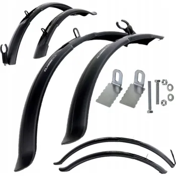 Blatník na kolo Sada blatníků Simpla BLATNÍKY 24 26 palců MTB SIMPLA Classic černá